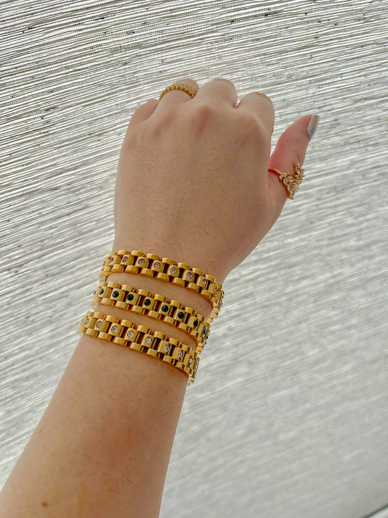 Watchband Gemstone Bracelet