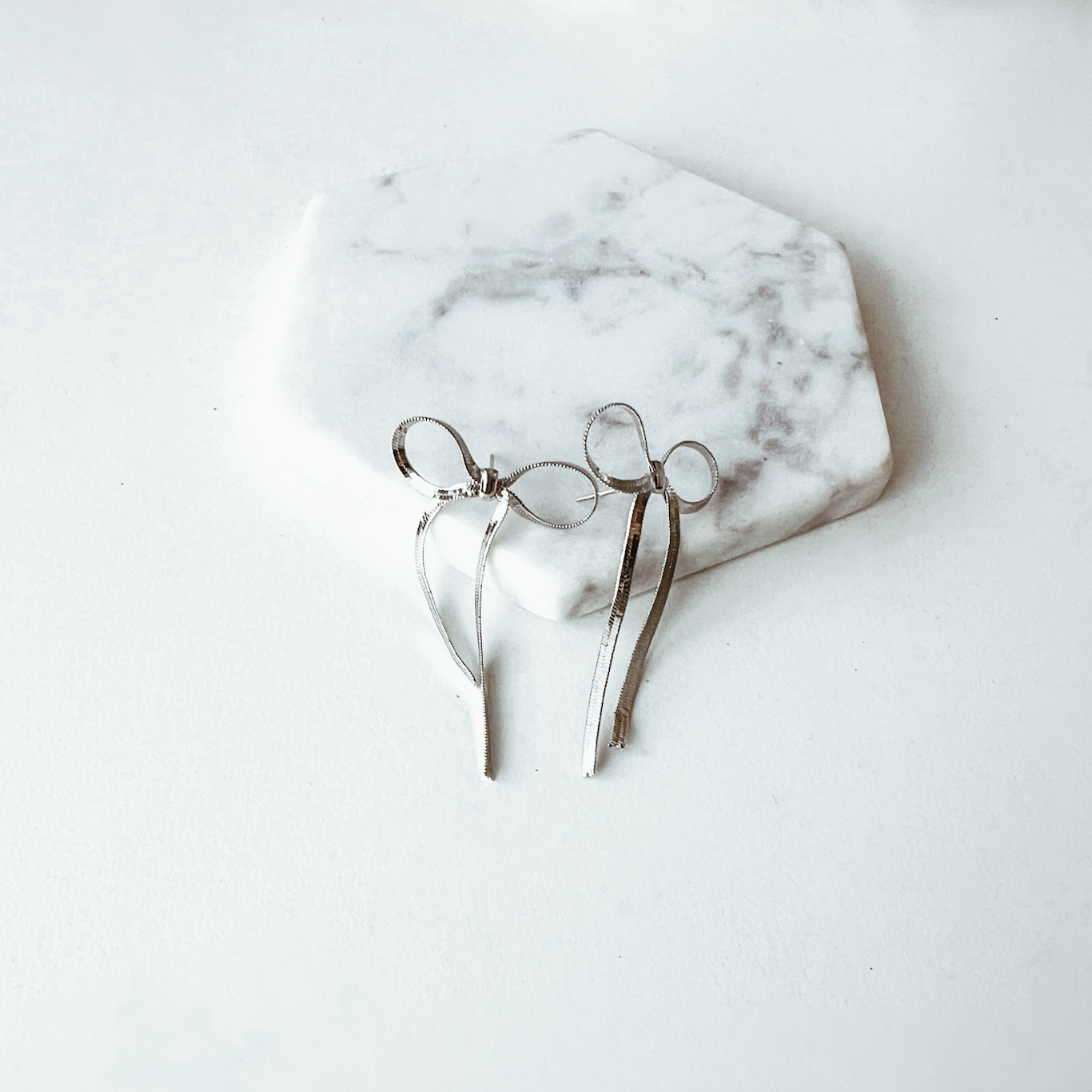 Bow Herringbone Earrings