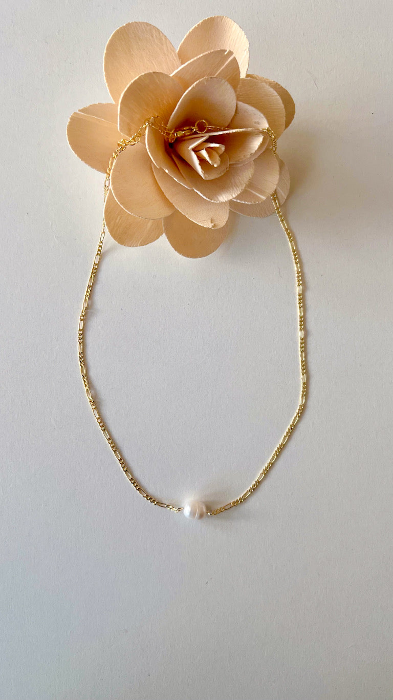 Beach Pearl Chain Necklace
