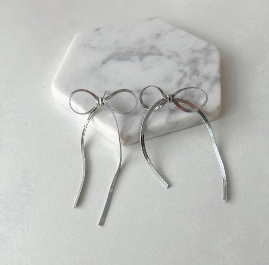 Bow Herringbone Earrings Wholesale