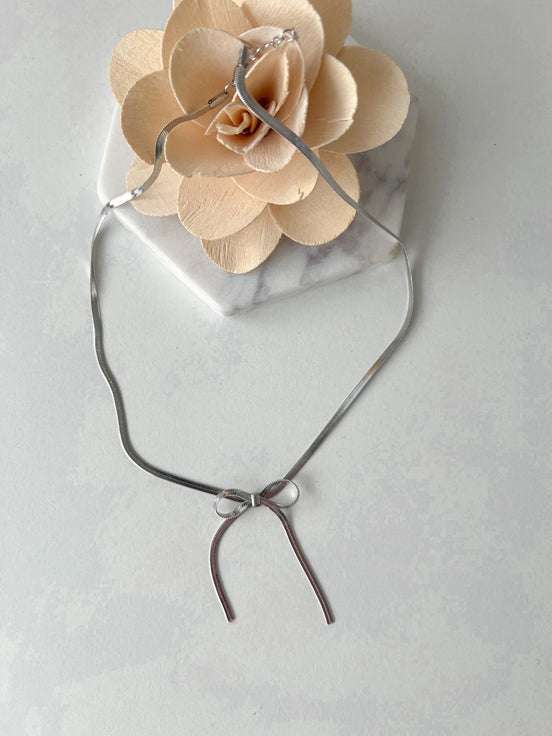 Bow Herringbone Necklace Wholesale