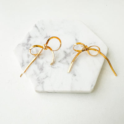 Bow Herringbone Earrings Wholesale