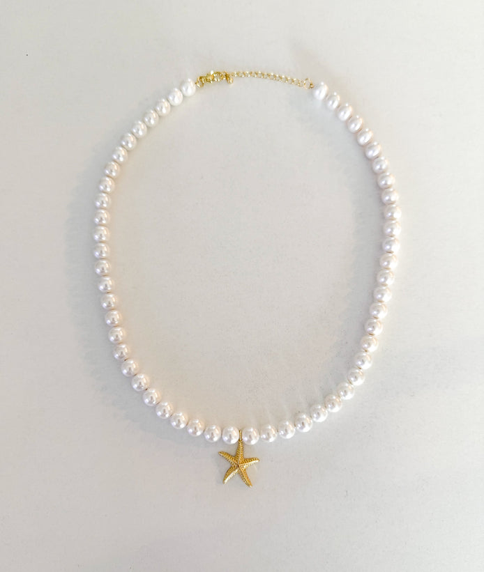 Pearl Charm Necklace