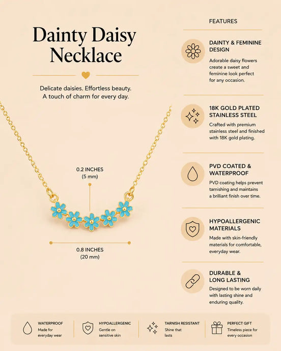 Dainty Daisy Necklace