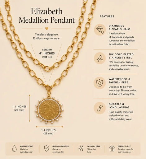 Elizabeth Medallion Pendant