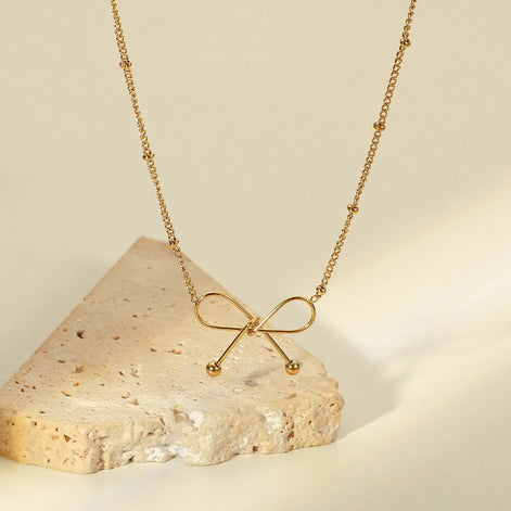 Dainty Bow Necklace