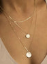 Triple Layer Disc Necklace