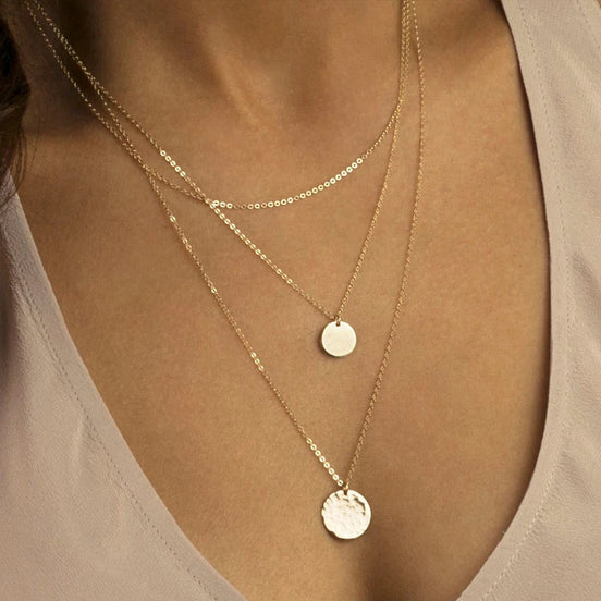 Triple Layer Disc Necklace Wholesale