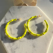 Bamboo Hoop Earrings Wholesale