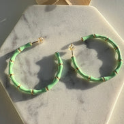 Bamboo Hoop Earrings Wholesale