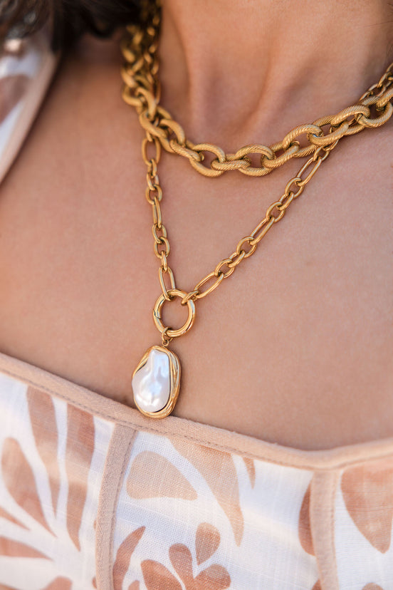 Coastal Pearl Pendant