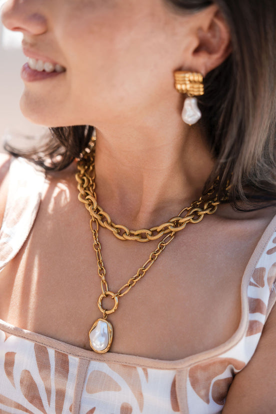 Coastal Pearl Earrings