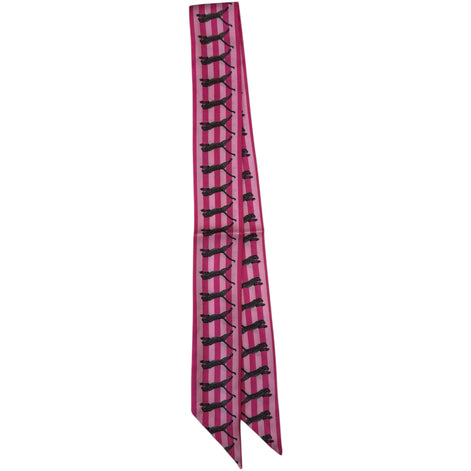 Pink Stripe Leopard Scarf