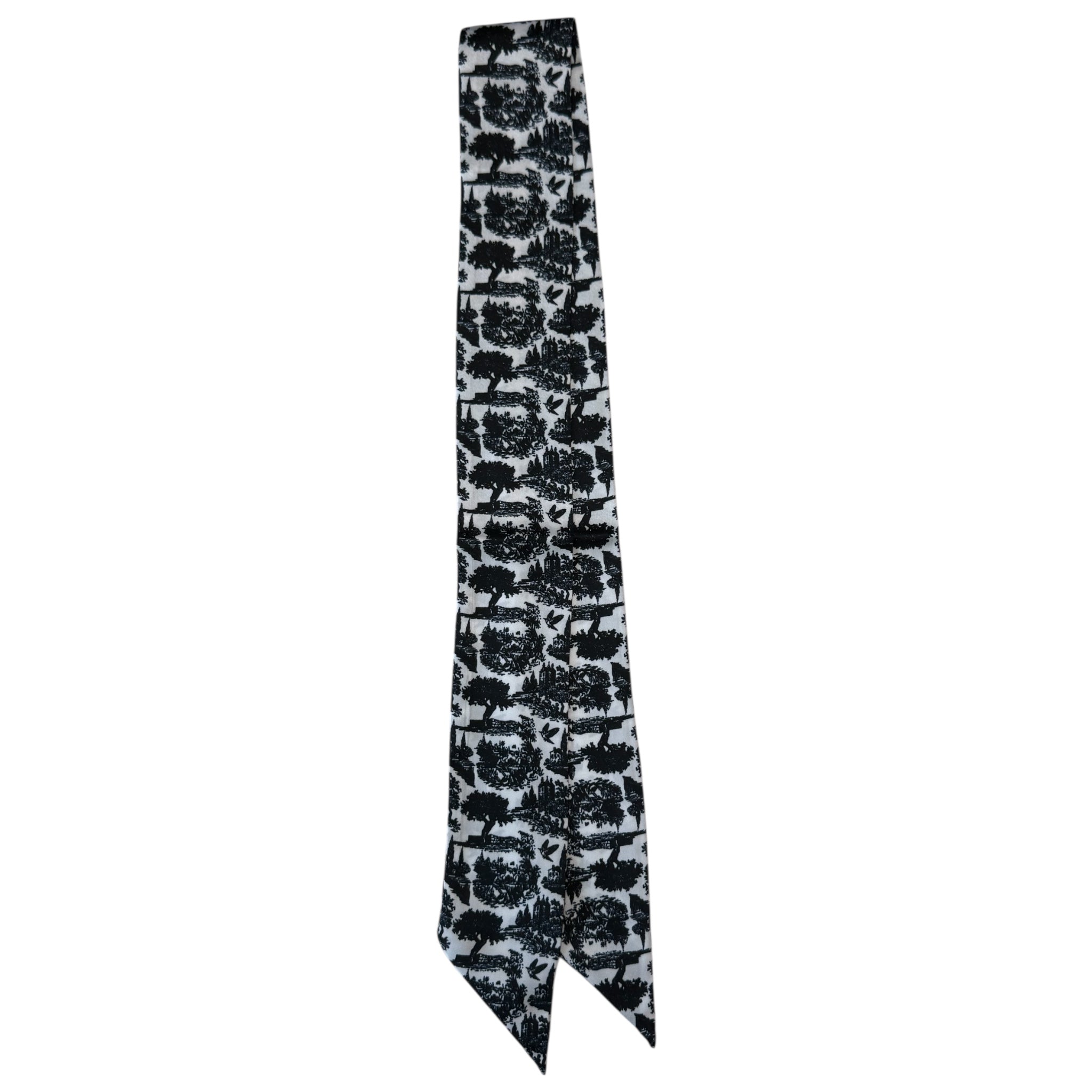 Black Toile Scarf