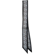 White Leopard Print Scarf