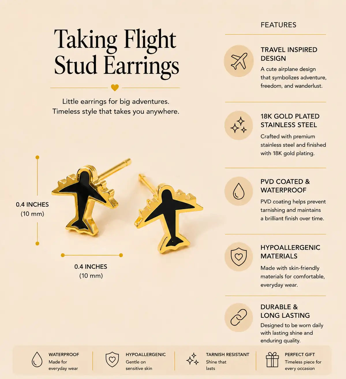 Taking Flight Stud Earrings