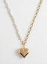 Ava Pearl Heart Pendant